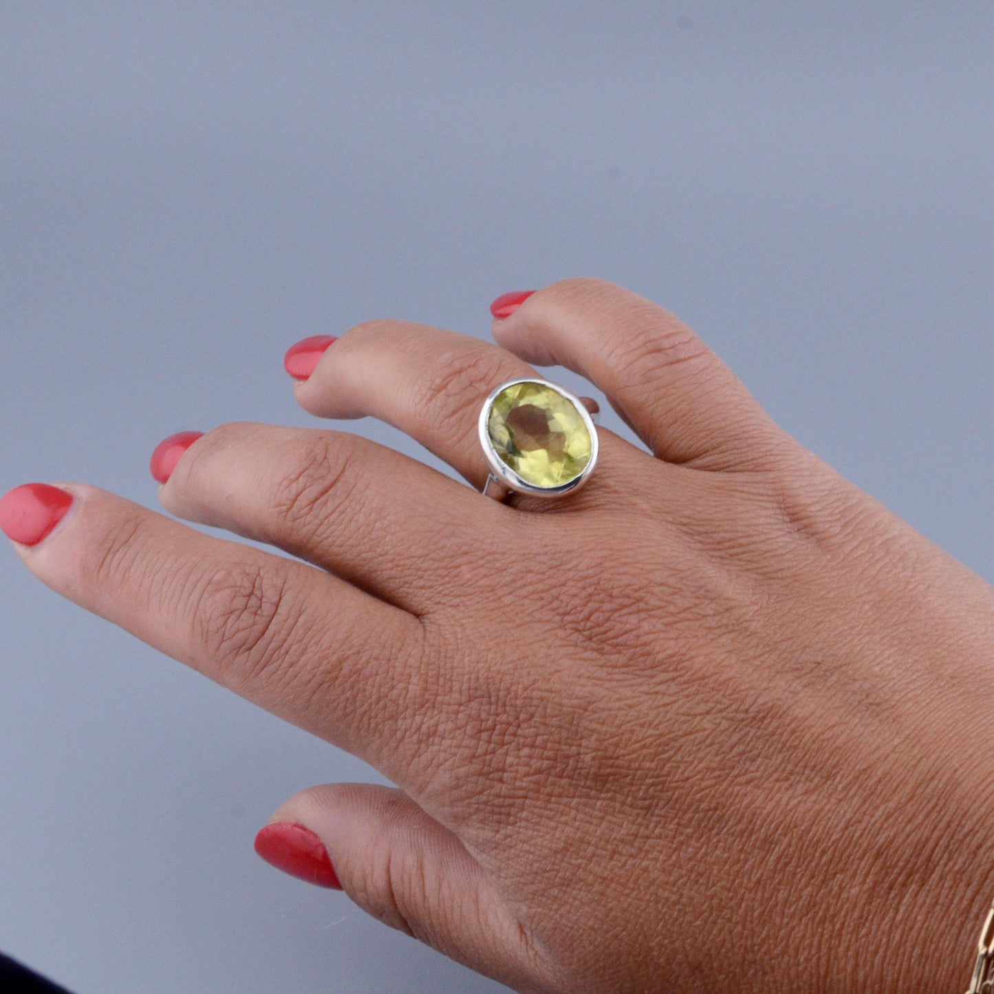 Citrine Organic Ring