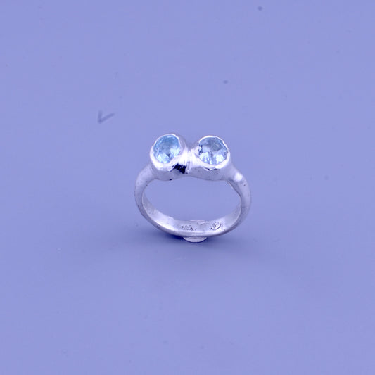 Blue Topaz Ring - Organic