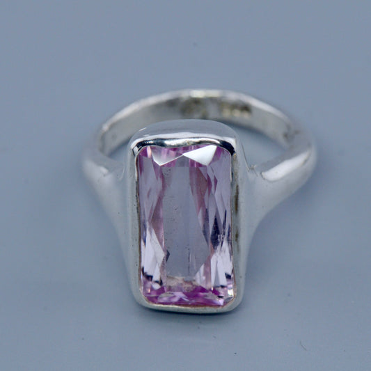 Amethyst Rectangle  -  Organic Ring