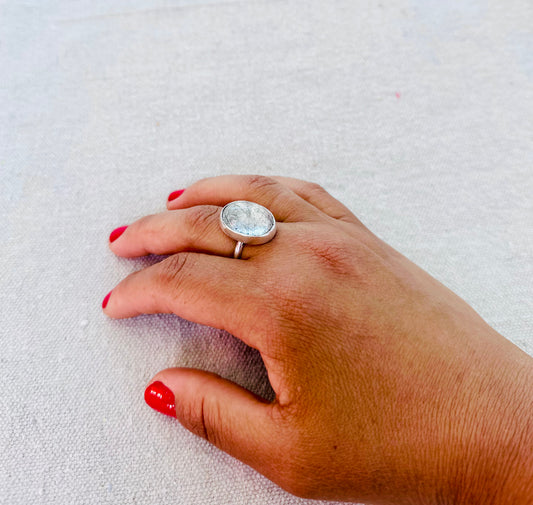 Turmalated Quartz Ring -3