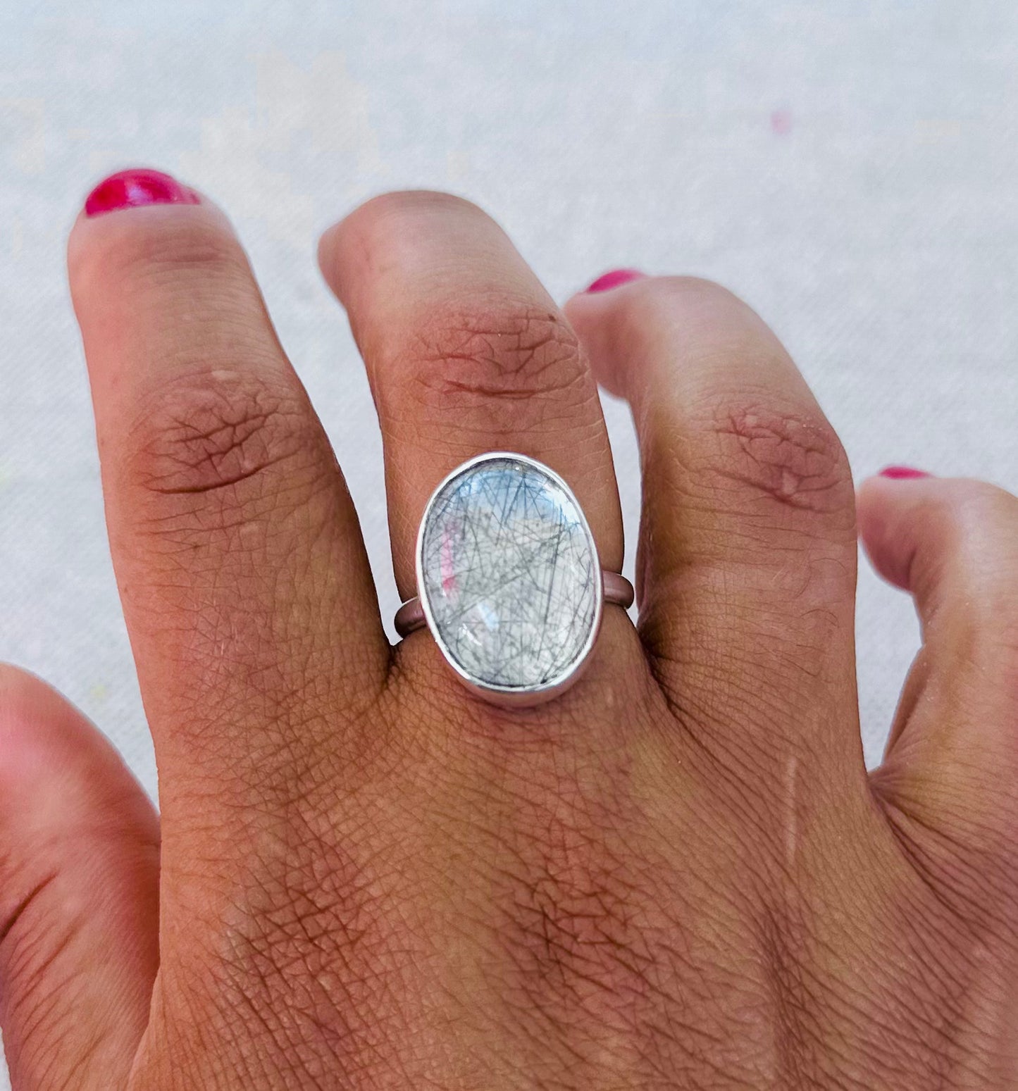 Turmalated Quartz Ring -3