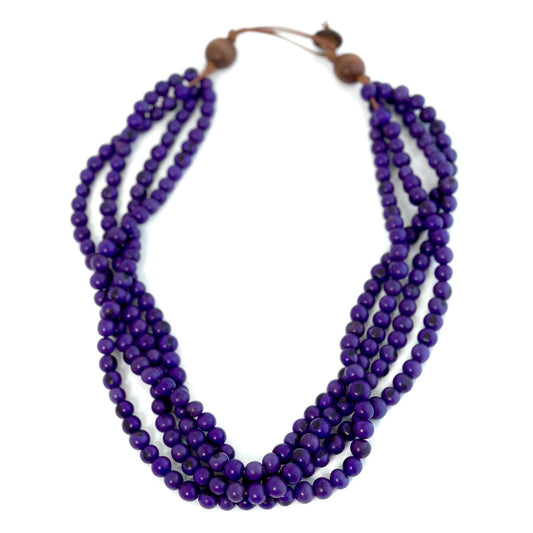 Purple - 4 strands Açai Necklace