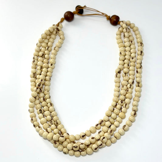 Off White - 4 strands Açai Necklace