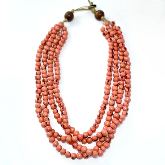 Pink - 4 strands Açai Necklace