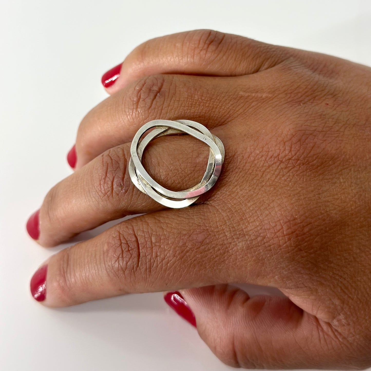 Sterling Silver Flower Ring 2