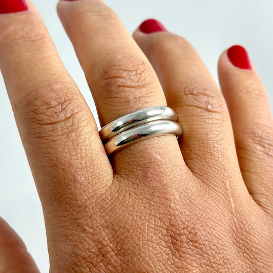 Thick half round Ring