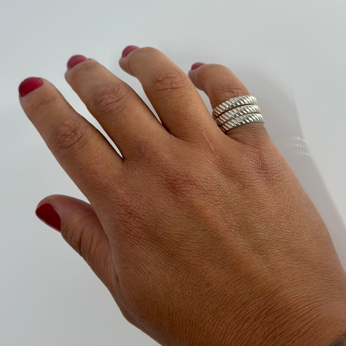 SS striped Ring band