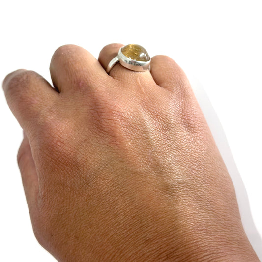 Rutilated Quartz Ring