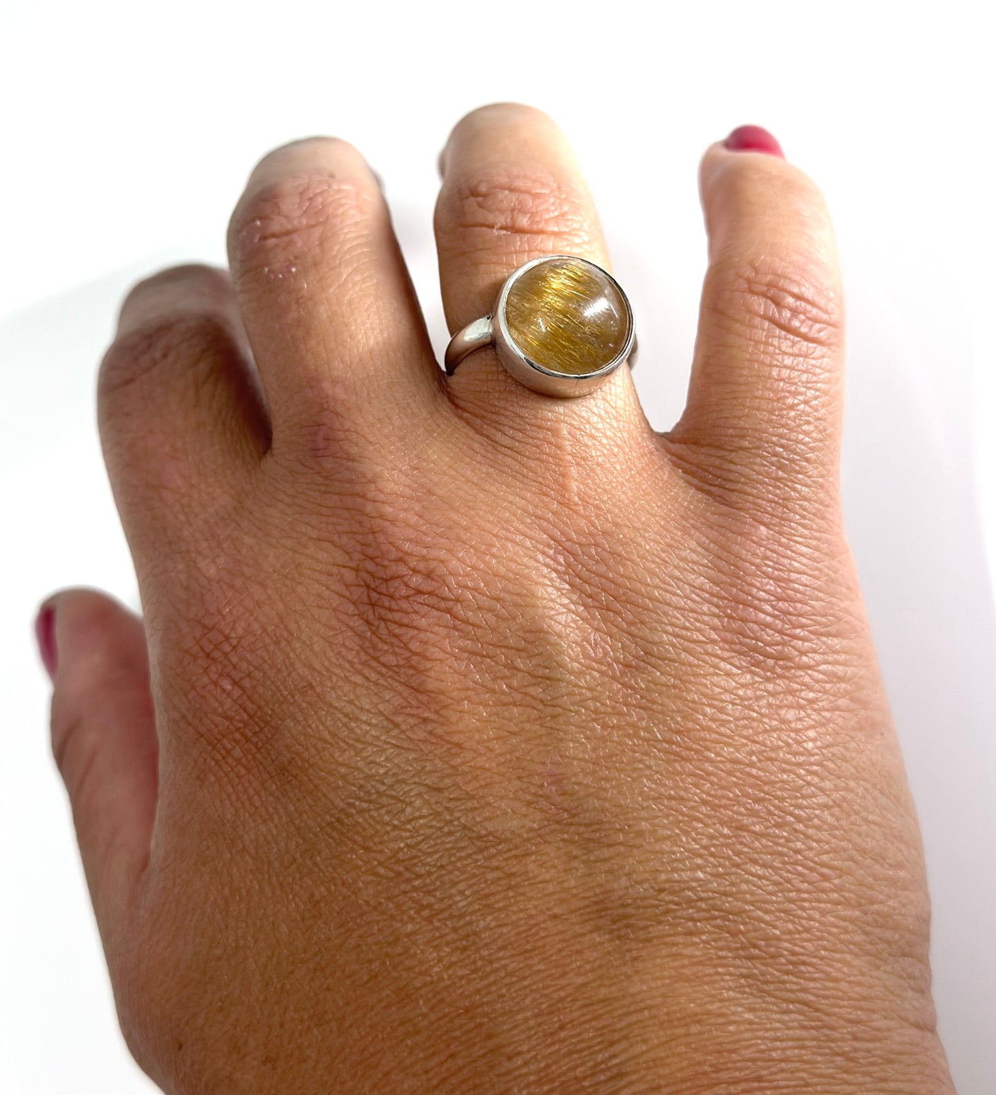 Rutilated Quartz Ring