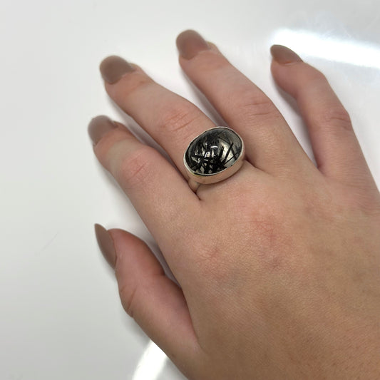 Turmalated Quartz Ring