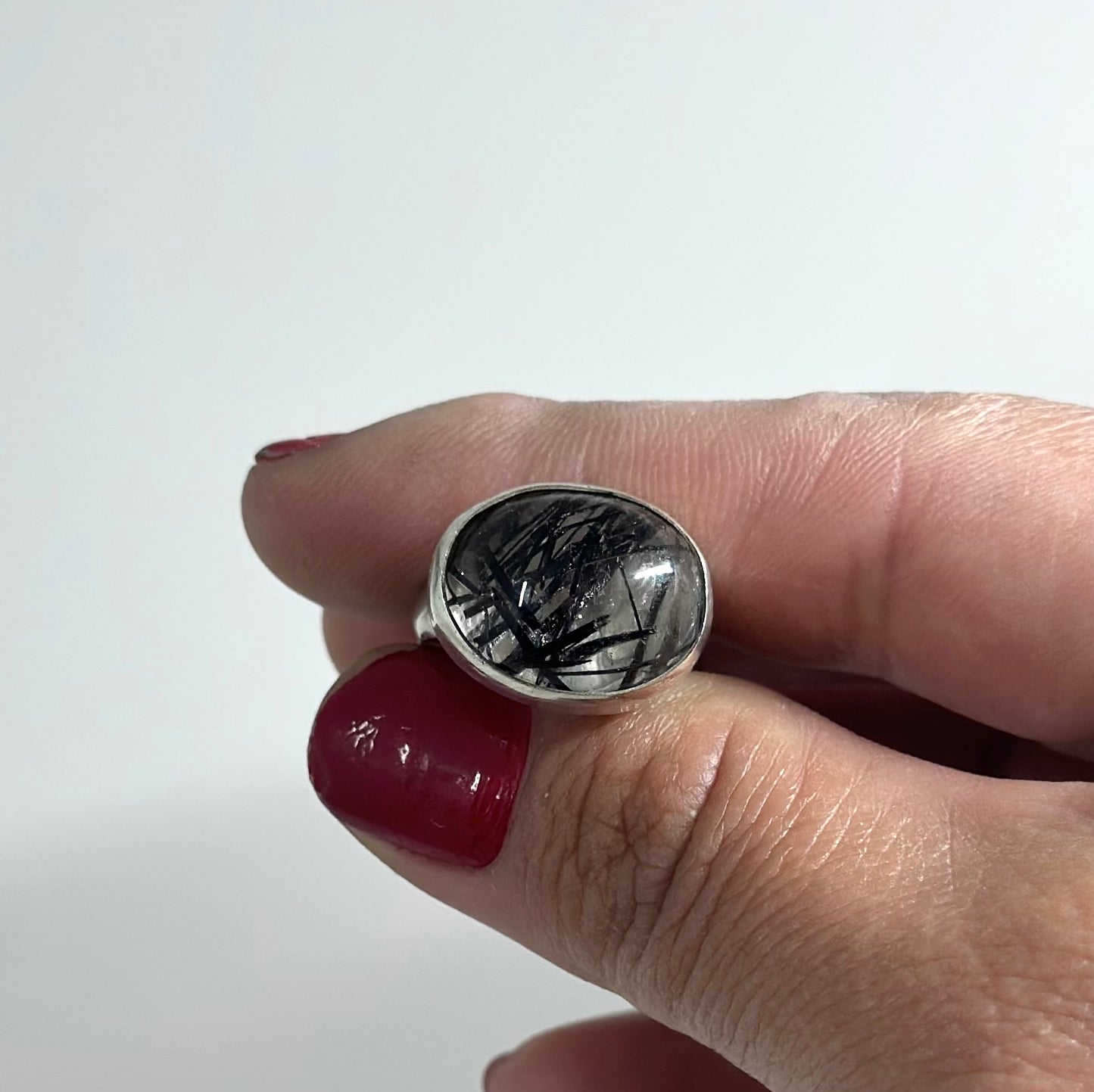 Turmalated Quartz Ring