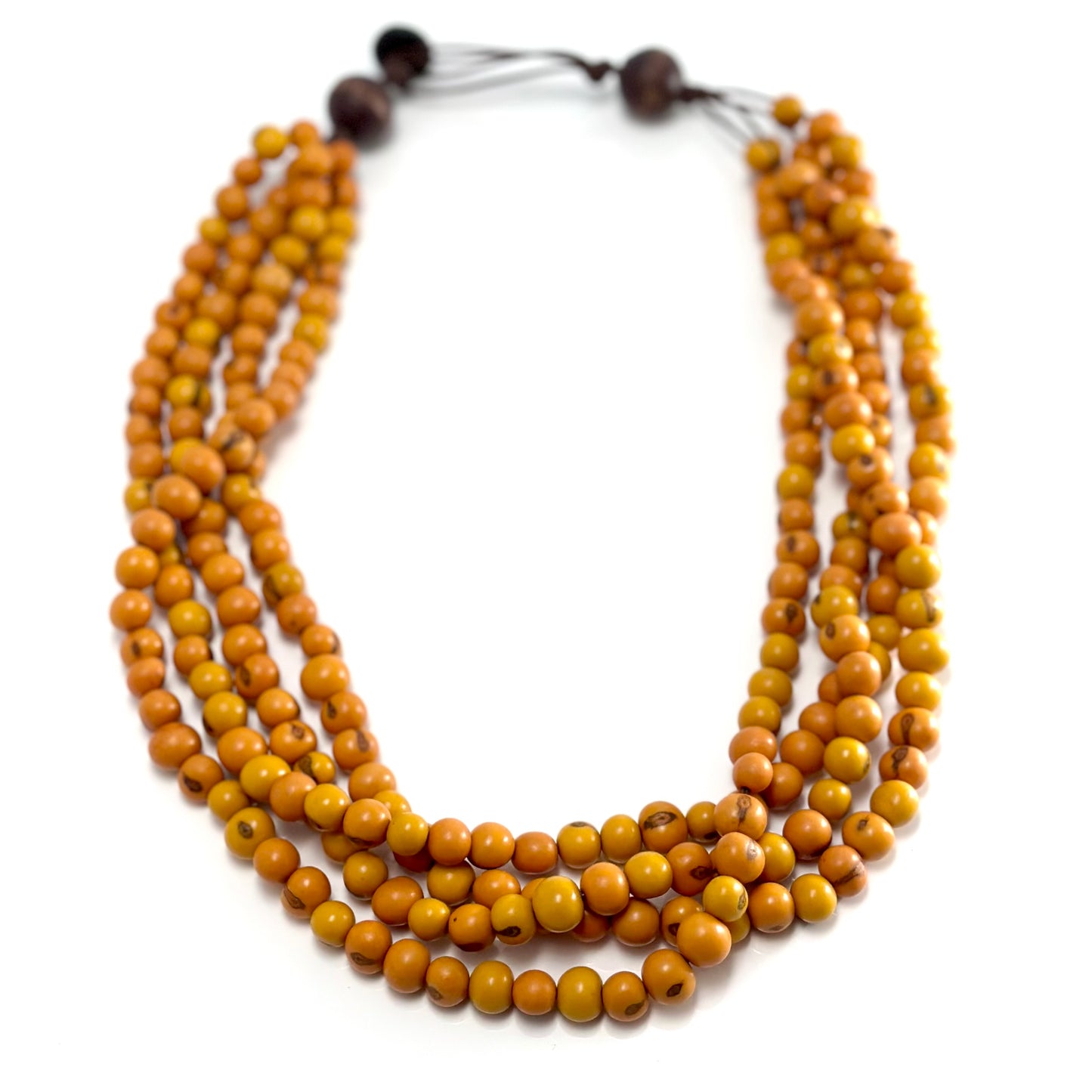 Orange - 4 strands Açai Necklace