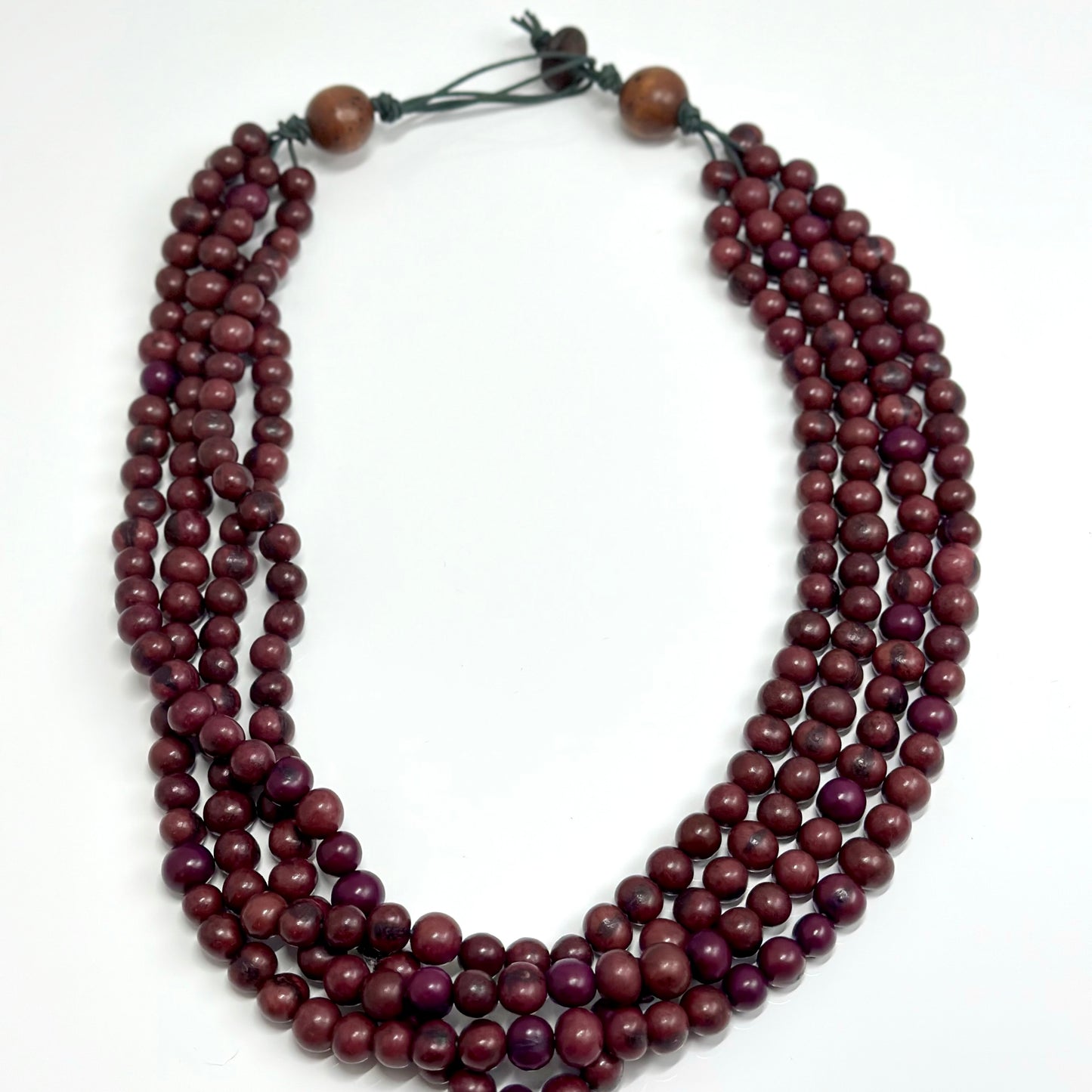 Burgundy  - 4 strands Açai Necklace