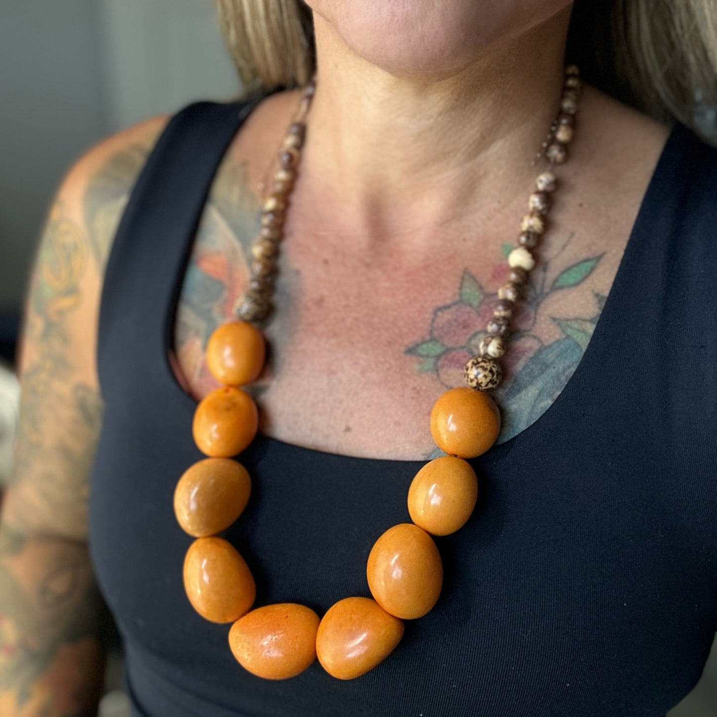 Orange Jarina Necklace