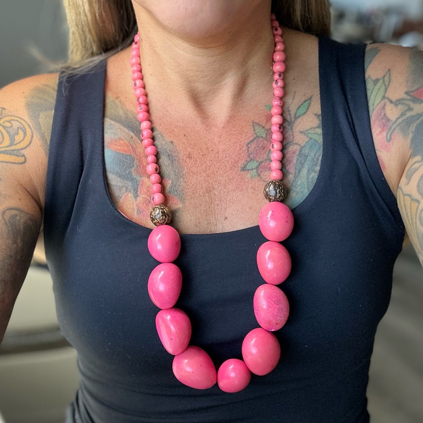 Pink Jarina Necklace