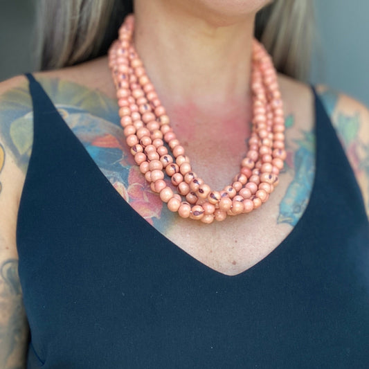 Pink - 4 strands Açai Necklace