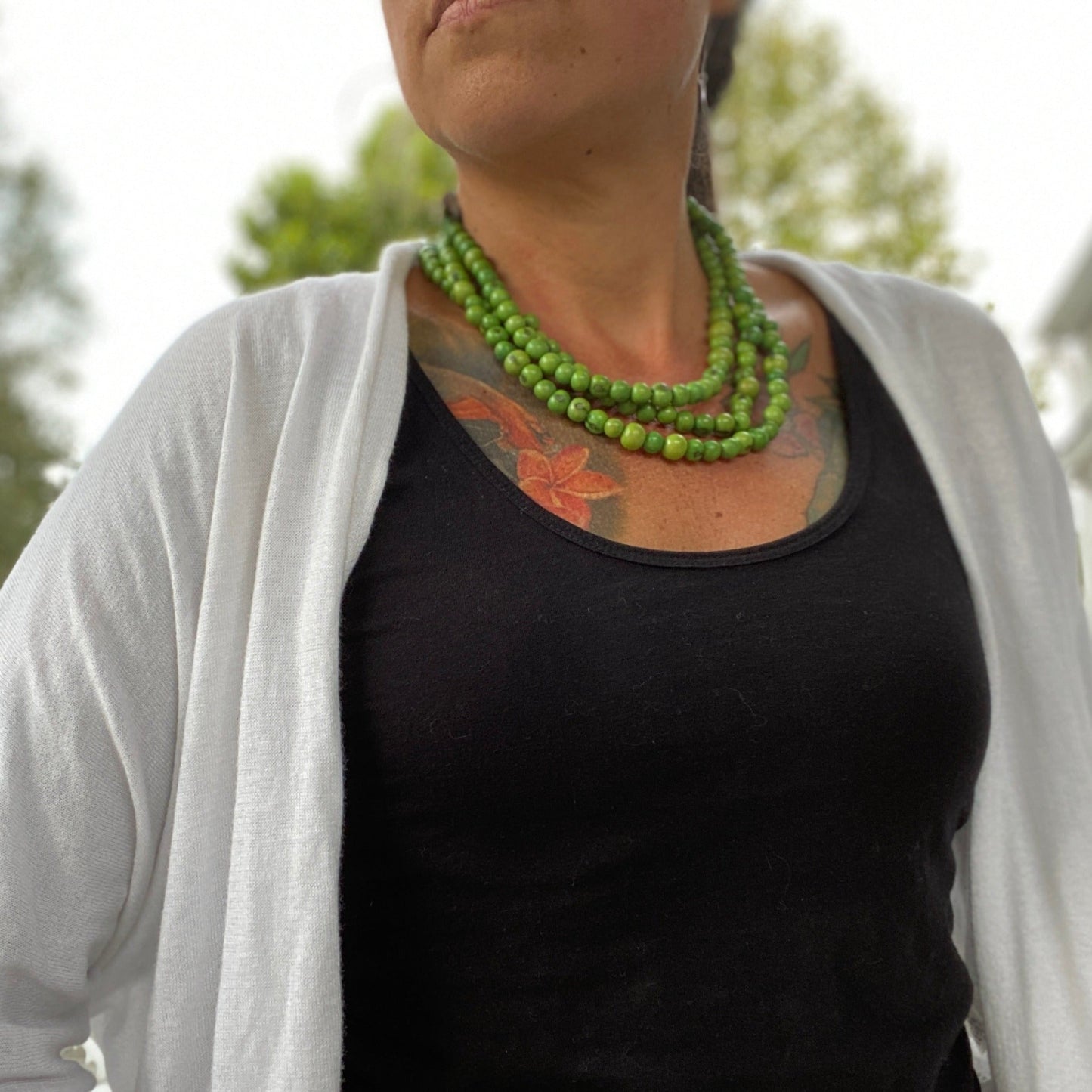 Green -Single Açai Necklace