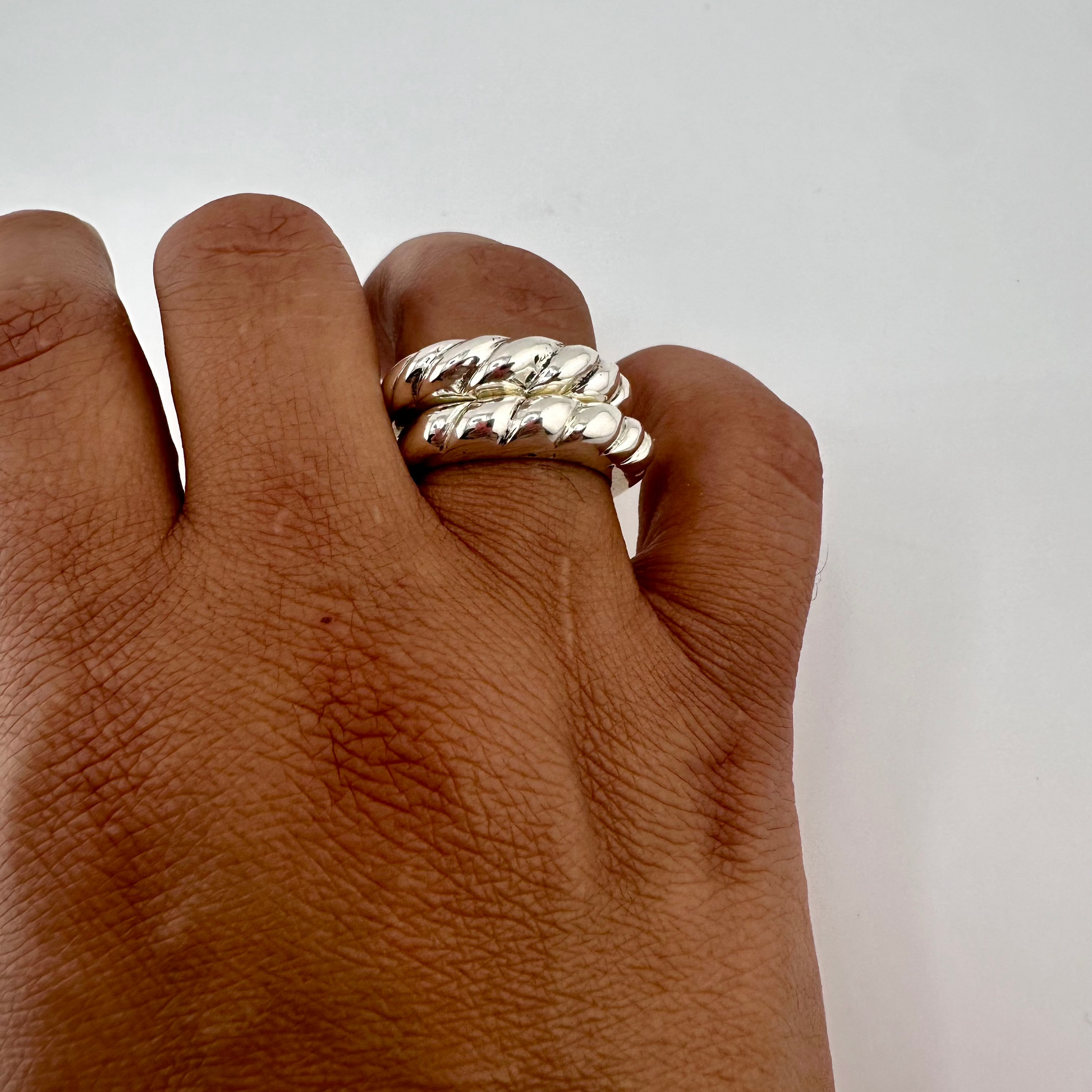 stacked Tiral wave Ring