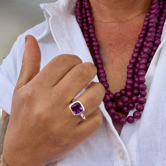 Amethyst  -  Organic Ring