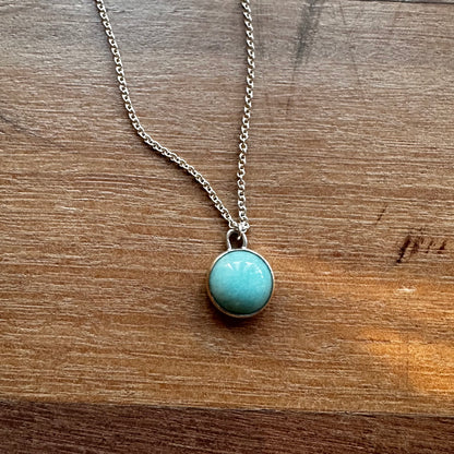 Circle Amazonite Necklace