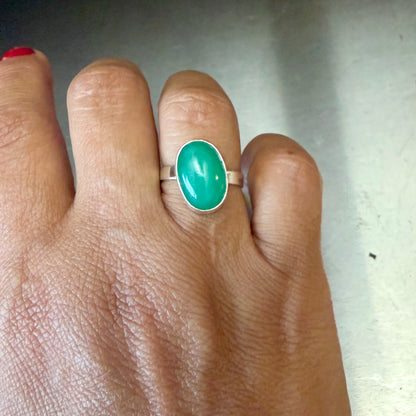Green quartz Ring
