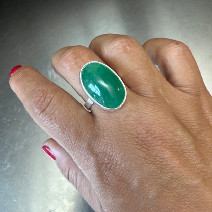Green quartz Ring