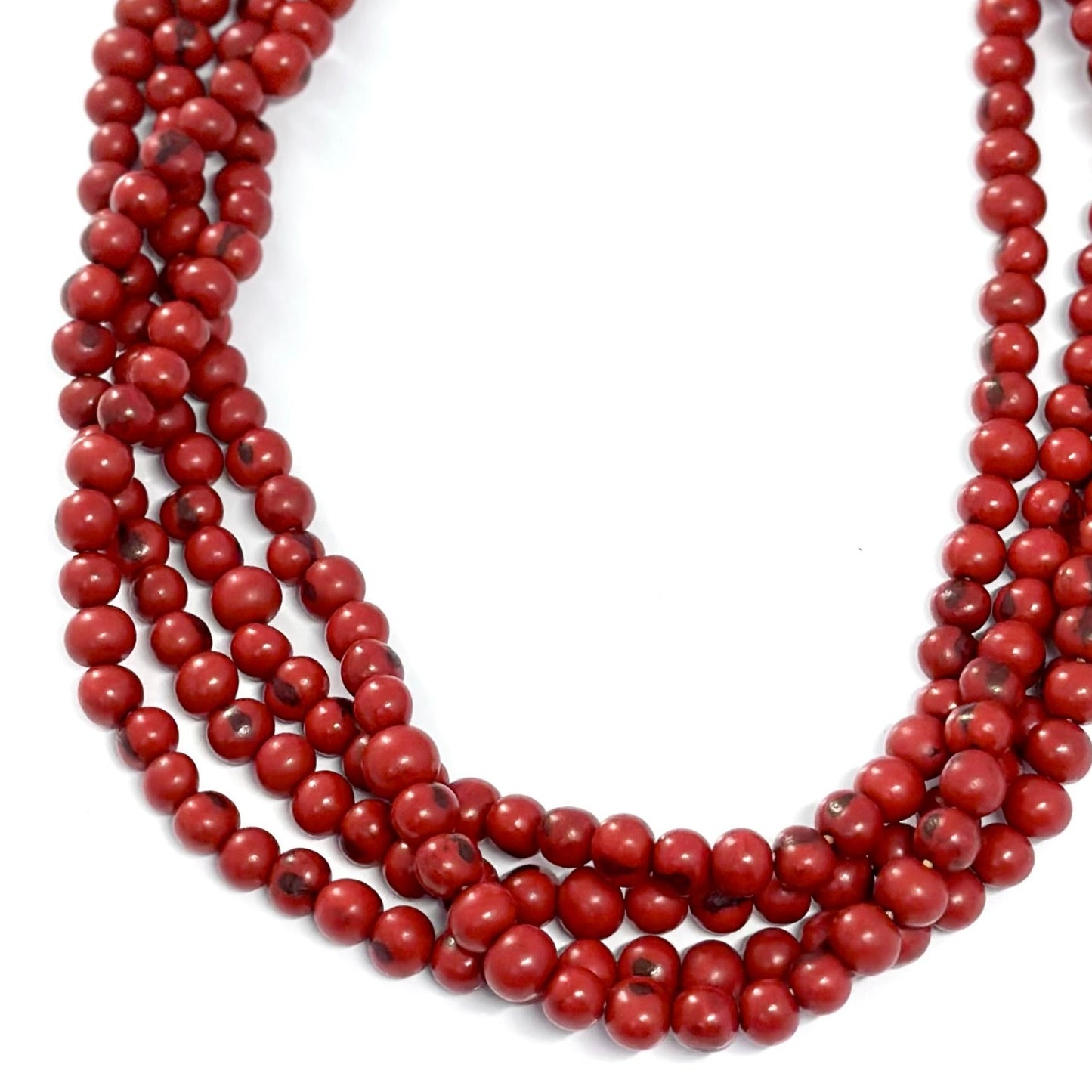 Red  - 4 strands Açai Necklace