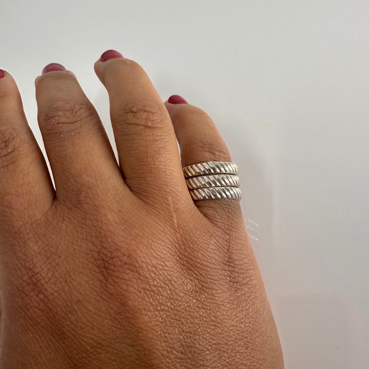 SS striped Ring band
