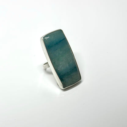 Long Rectangle calcite Ring