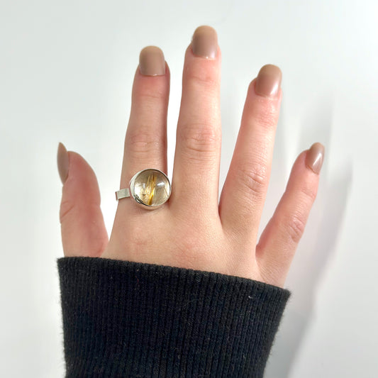 Rutilated Quartz Ring #2