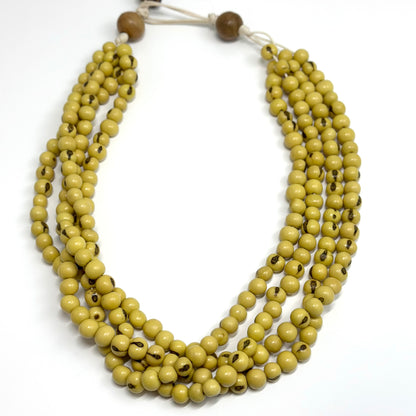 Yellow  - 4 strands Açai Necklace