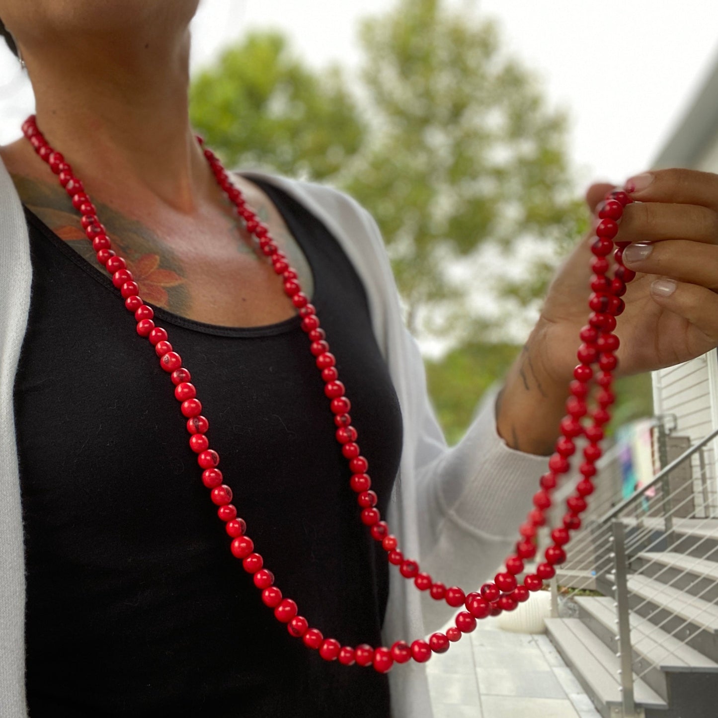 Red - Single Açai Necklace