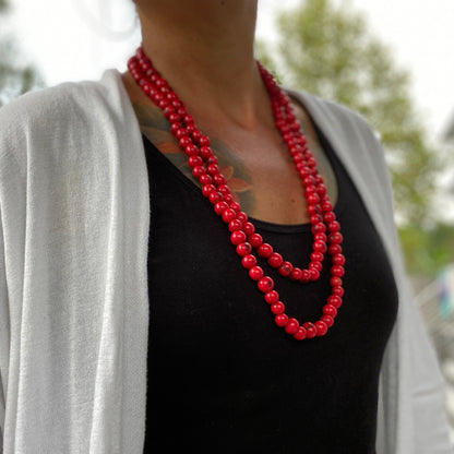Red - Single Açai Necklace