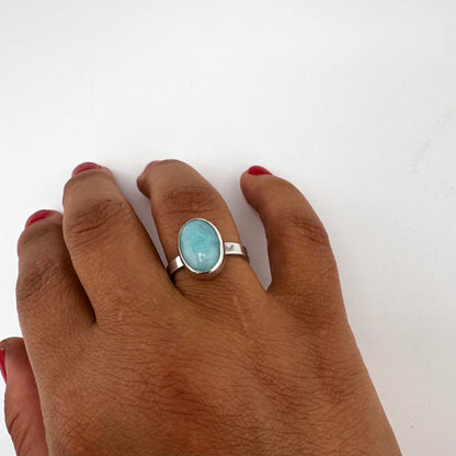 Small Oval Amazonite Ring