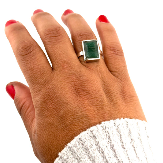 Green aventurine Ring