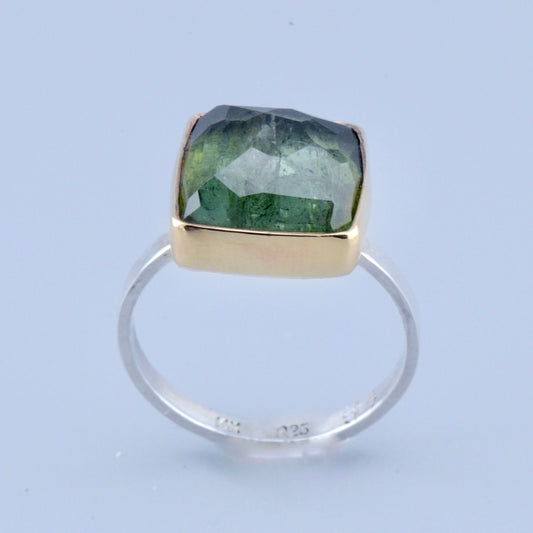 14K/SS Green Tourmaline